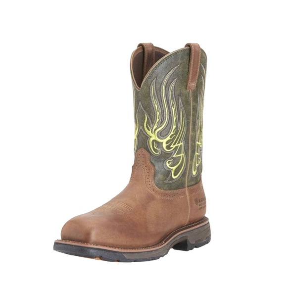 Ariat Men's WorkHog Mesteno Waterproof Composite Toe Work Boots - Picture 9 of 14